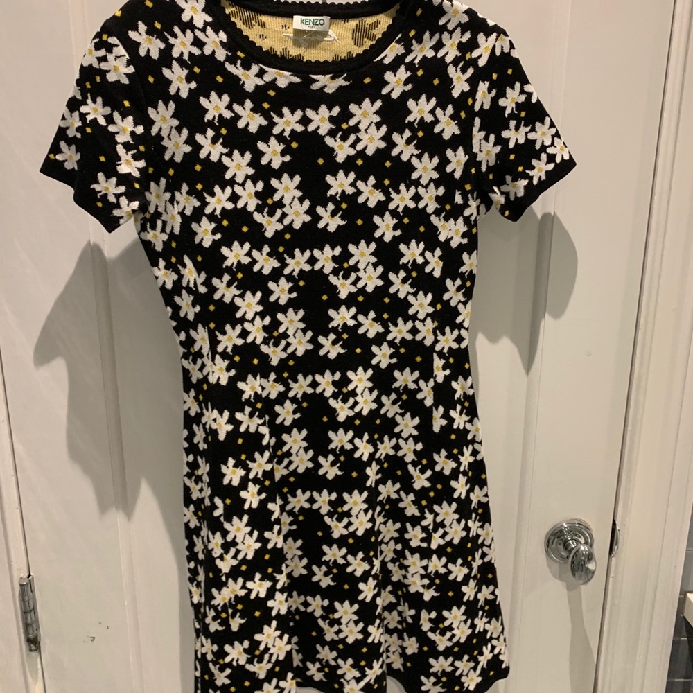 Kenzo daisy dress. Sweater material but light.